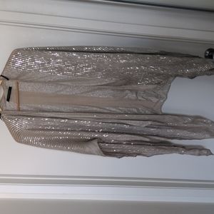 Andrew Marc New York sequined Pashima Shawl